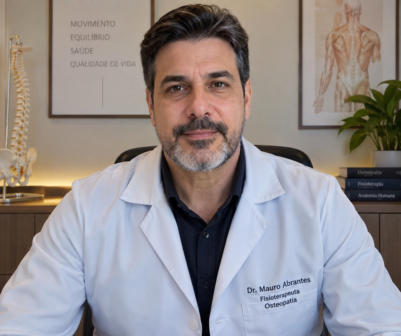 Dr. Mauro Abrantes em seu consultório